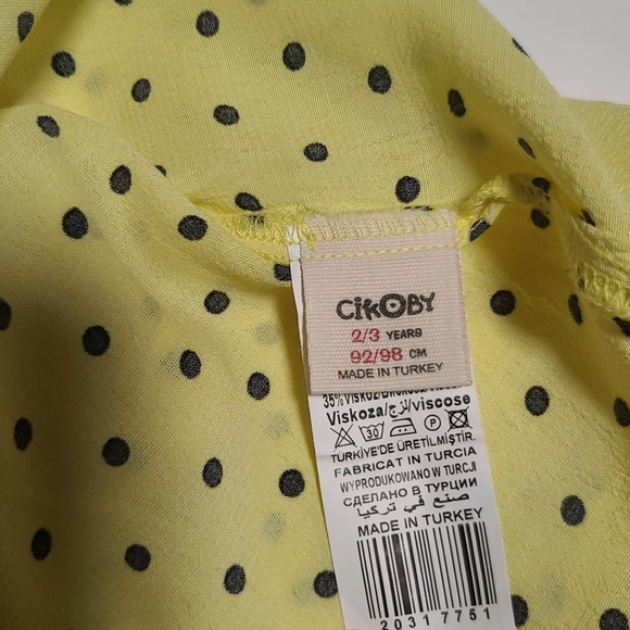 Toddler Girls Pink/White Floral Dress With Matching Bag & Polka-dot Yellow Dress - Picture 12 of 14